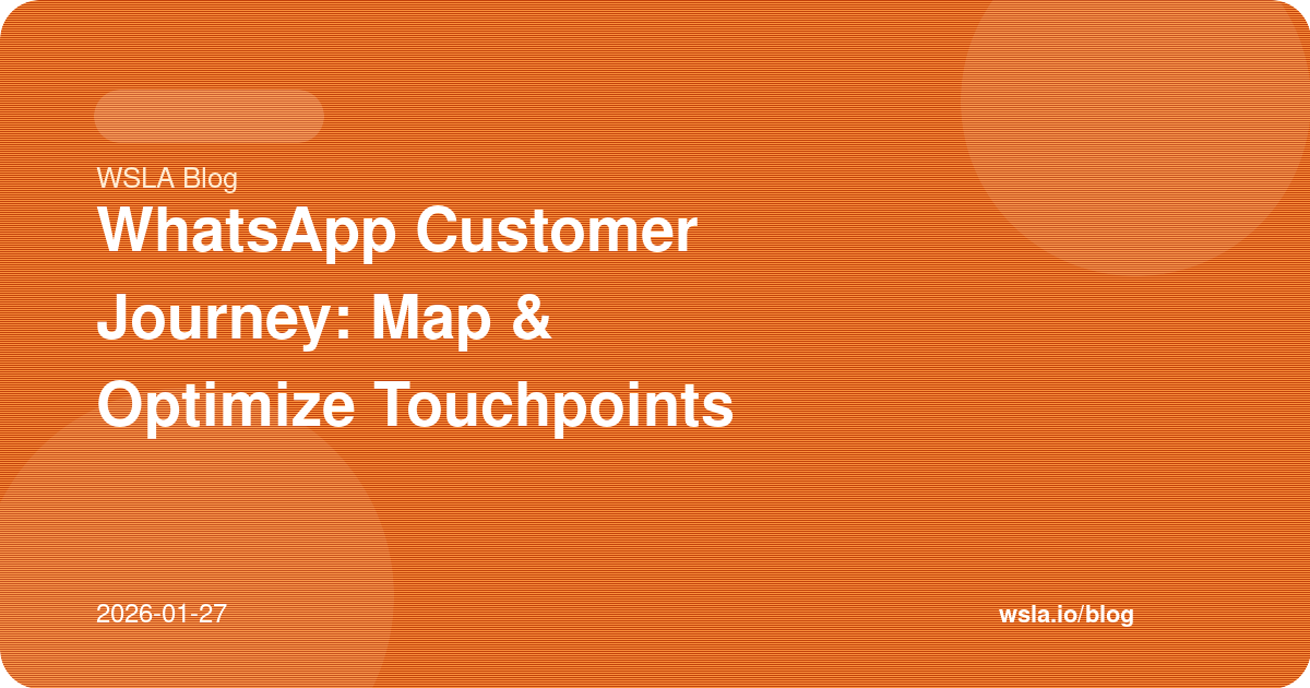 WhatsApp Customer Journey: Map & Optimize Touchpoints