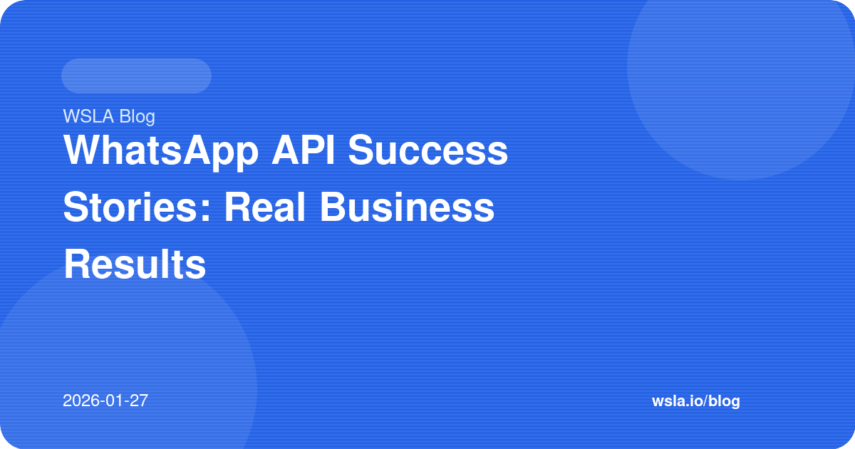 WhatsApp API Success Stories: Real Business Results