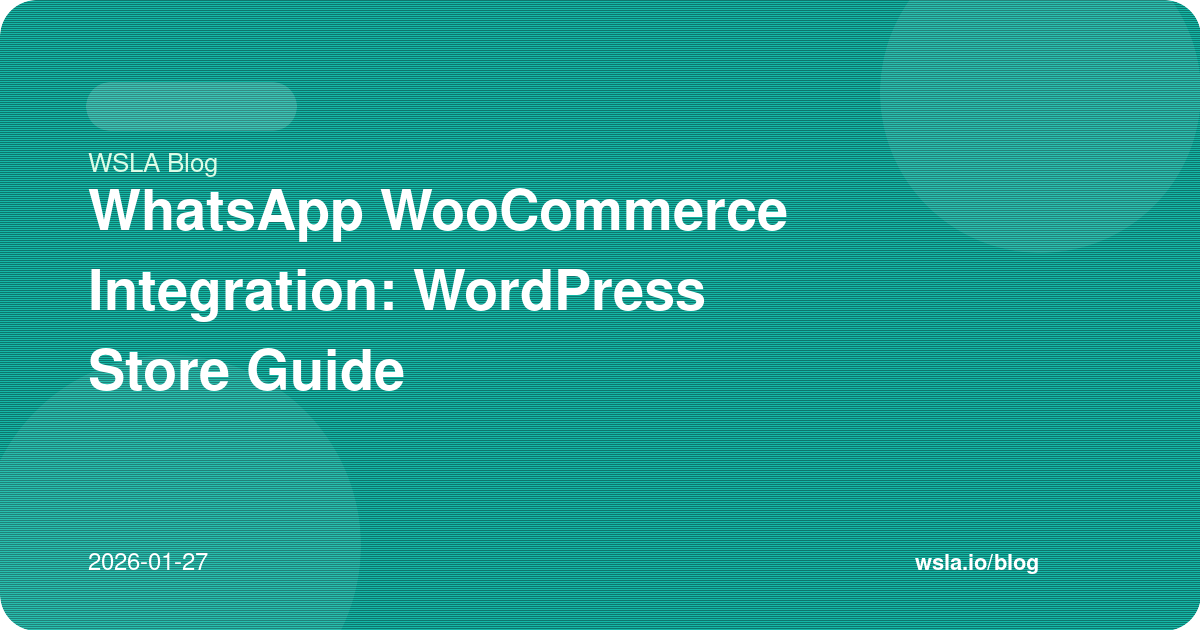 WhatsApp WooCommerce Integration: WordPress Store Guide
