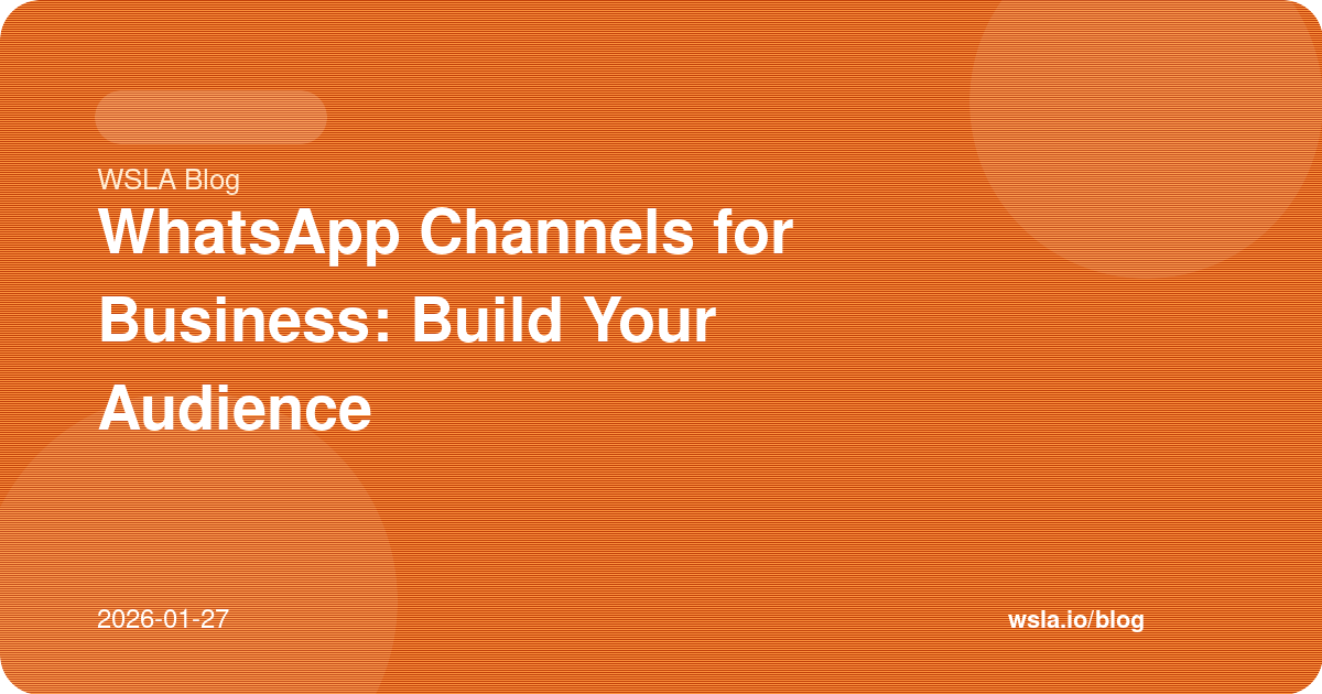 WhatsApp Channels for Business: Build Your Audience
