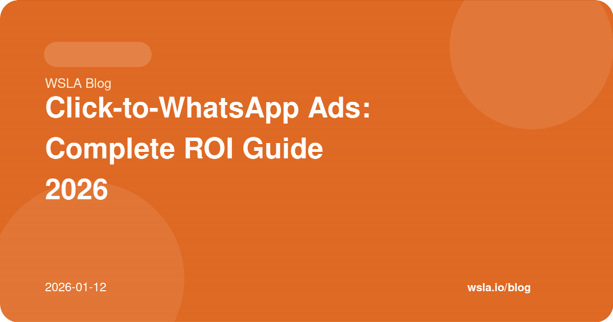 Click-to-WhatsApp Ads: Complete ROI Guide 2026