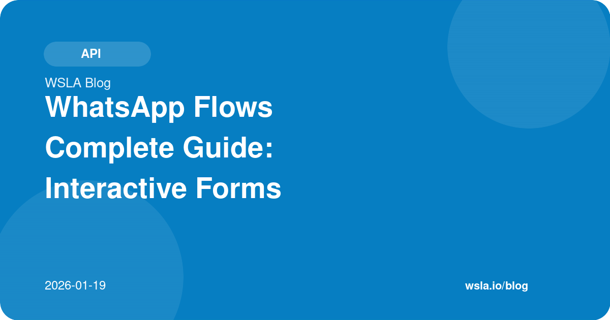 WhatsApp Flows Complete Guide: Interactive Forms Inside Chat
