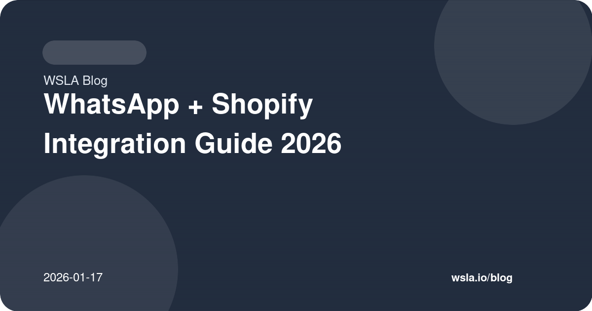 WhatsApp + Shopify Integration Guide 2026