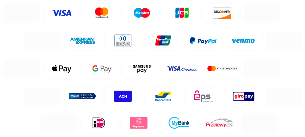 طرق الدفع المتاحة